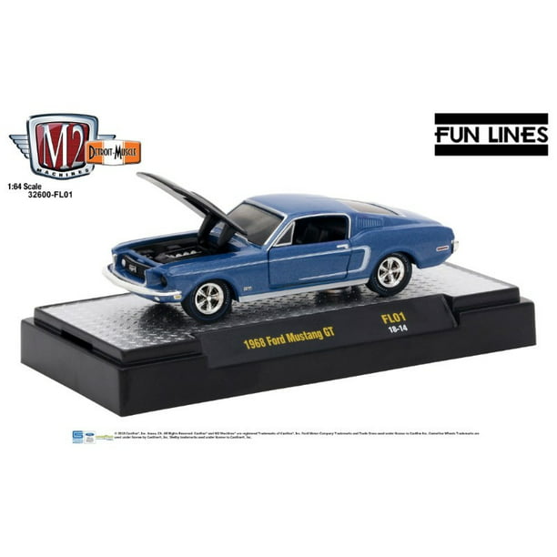 1/64 M2 Auto-Drivers 1968 Ford Mustang 11228-68 NEW